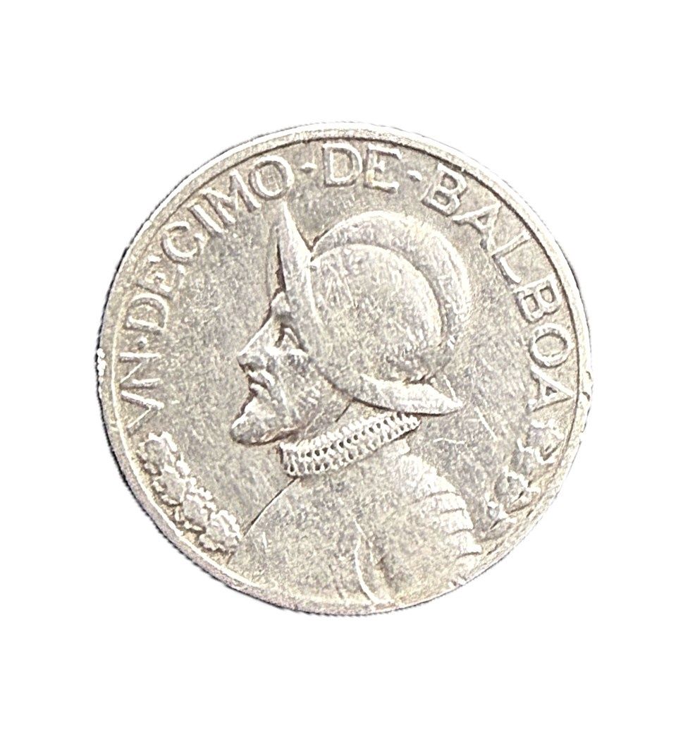 1932 Panama 1/10 Balboa Silver Coin