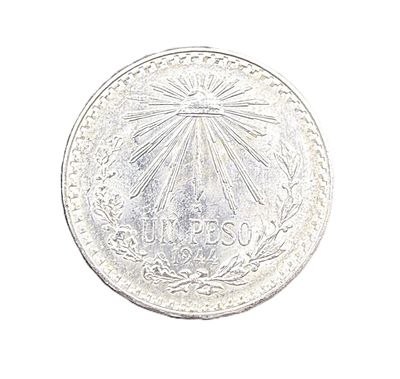 1944 Mexico 1 Peso Silver Coin