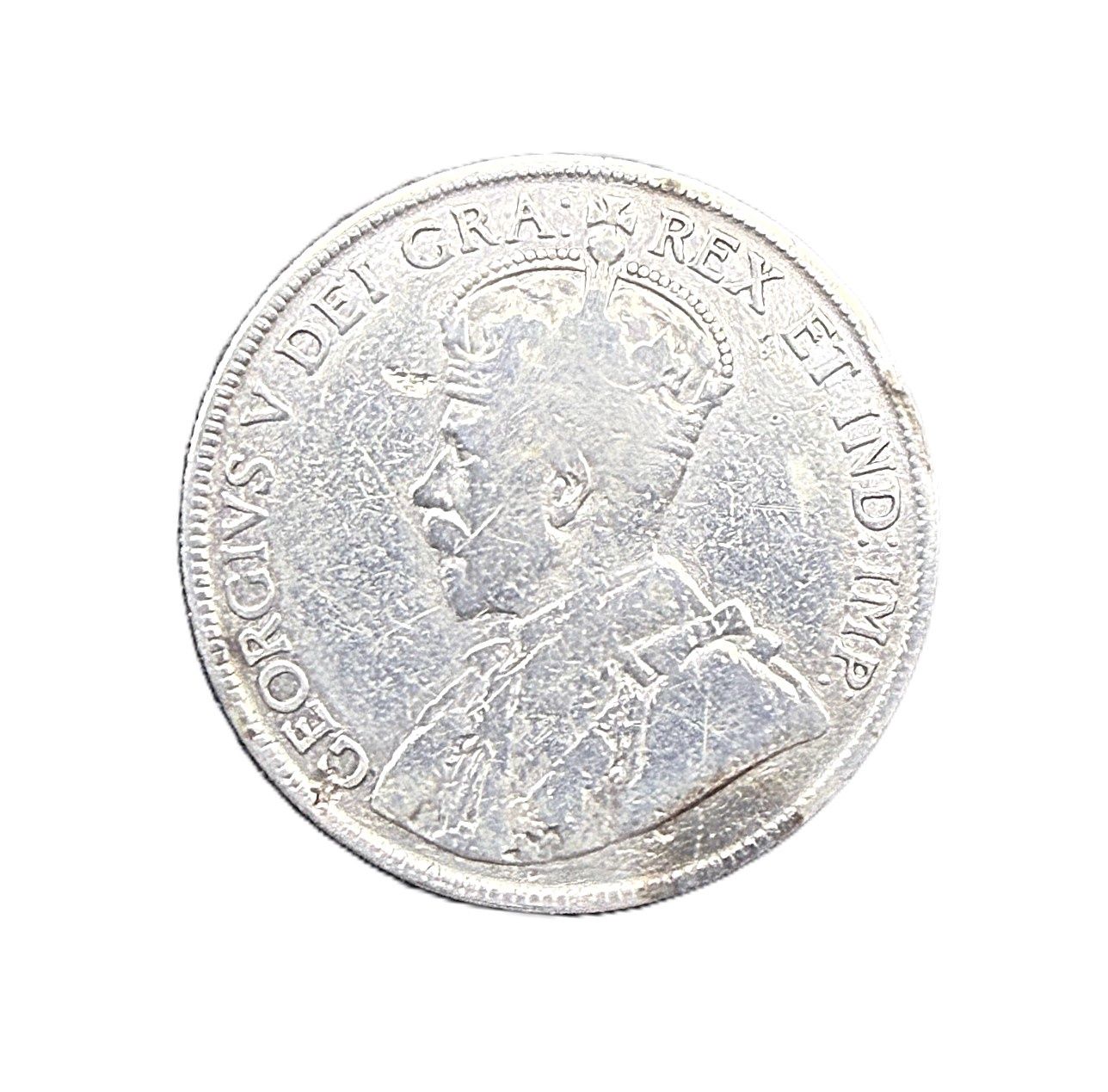 1919-C Newfoundland 50 Cents Silver Coin George V