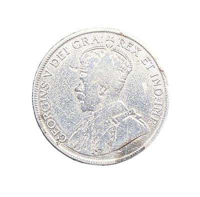 1919-C Newfoundland 50 Cents Silver Coin George V