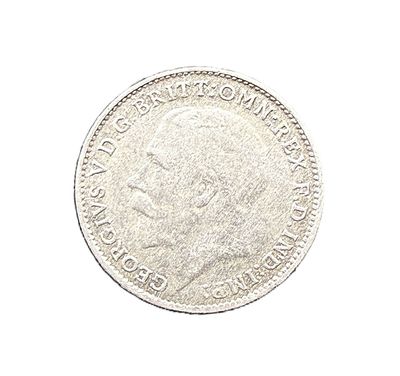1921 United Kingdom 3 Pence Silver Coin George V