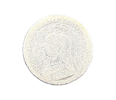 1887 Great Britain Silver 3 Pence Queen Victoria Young Head