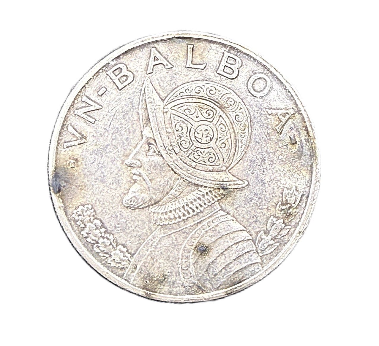 1934 Panama Silver 1 Balboa Vasco Núñez de Balboa