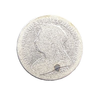 1900 Great Britain Silver 6 Pence Queen Victoria Veiled Head