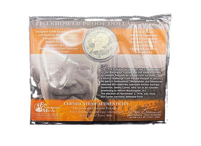 1976-S Bicentennial Silver Proof Eisenhower Dollar Type 1