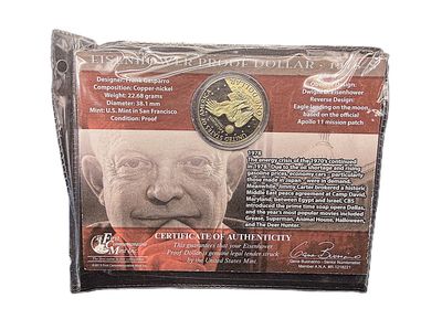 1978-S Eisenhower Dollar Clad Proof San Francisco Mint Collectible in Display
