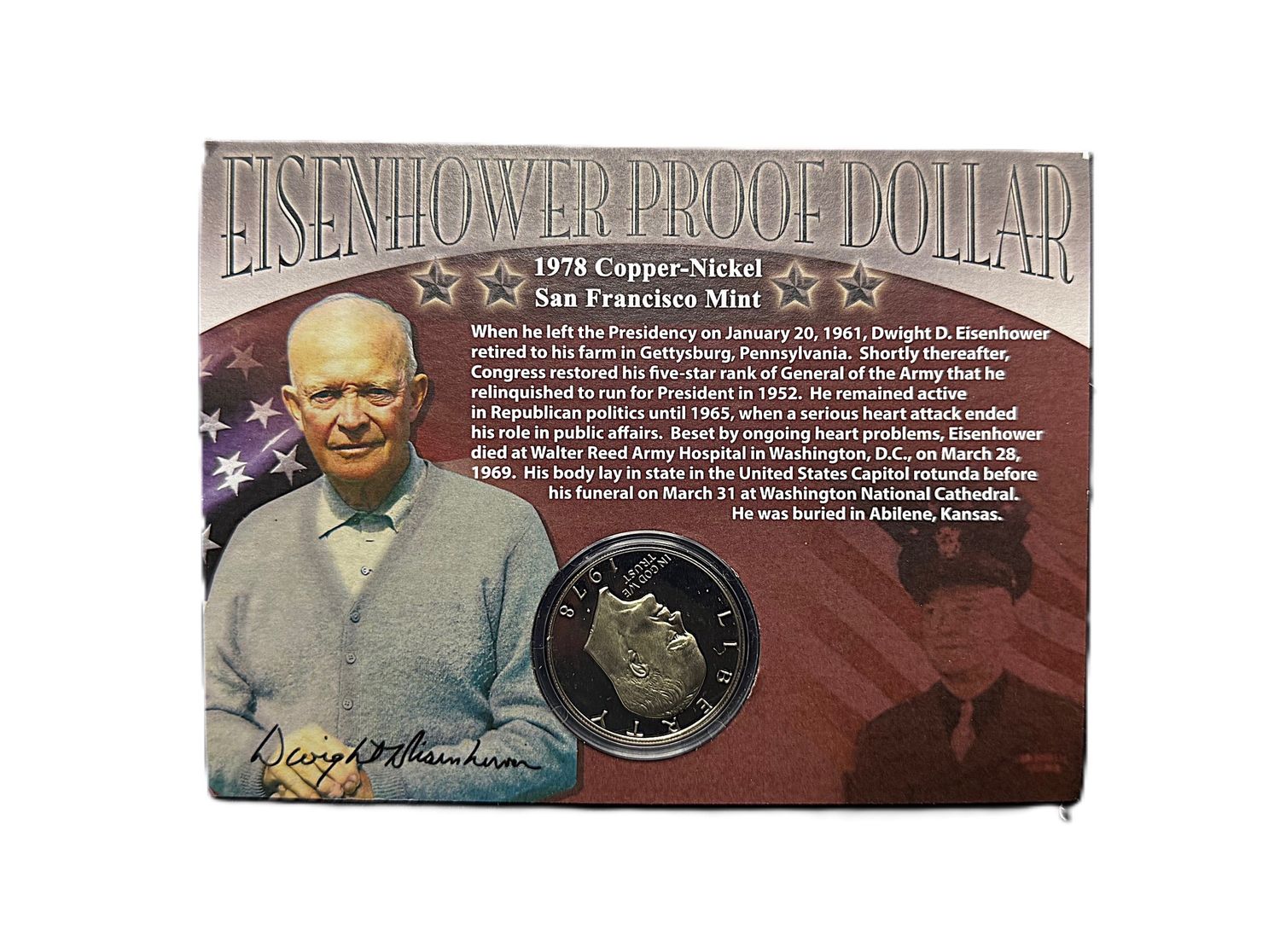 1978-S Eisenhower Dollar Clad Proof San Francisco Mint Collectible