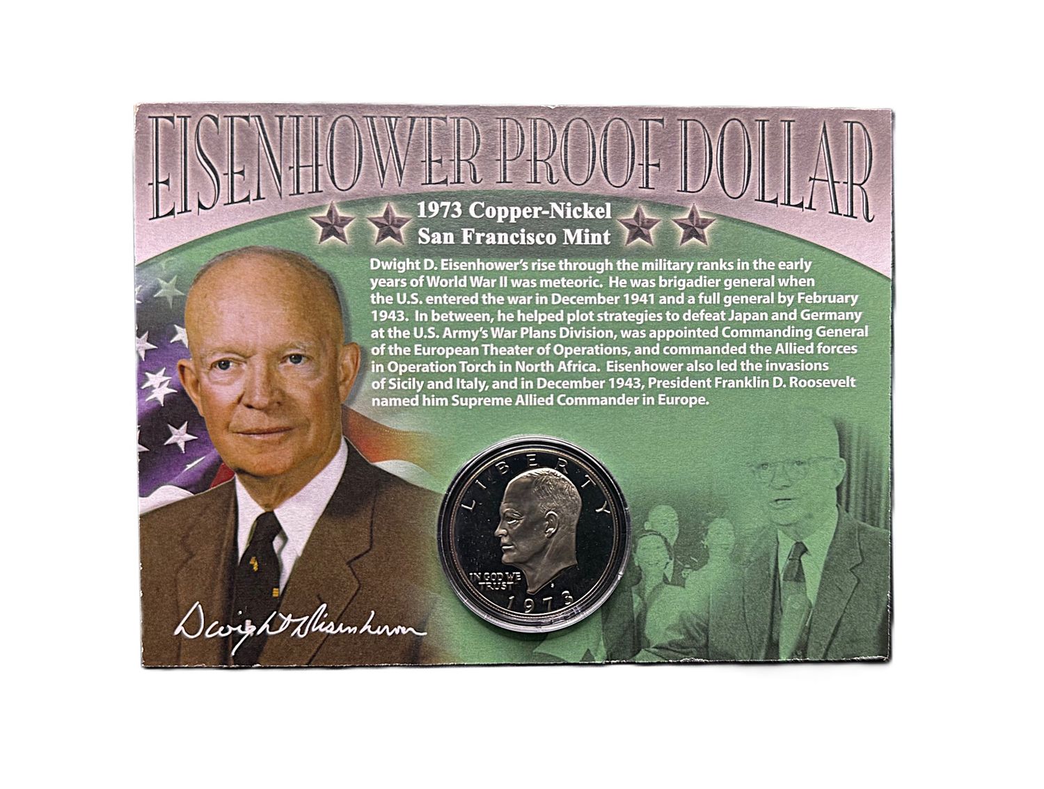 1973-S Eisenhower Dollar Clad Proof Copper-Nickel San Francisco Mint Collectible
