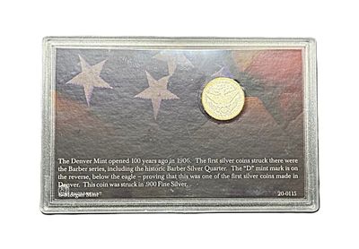 1907-D Barber Silver Quarter Dollar - Historic Denver Mint Issue