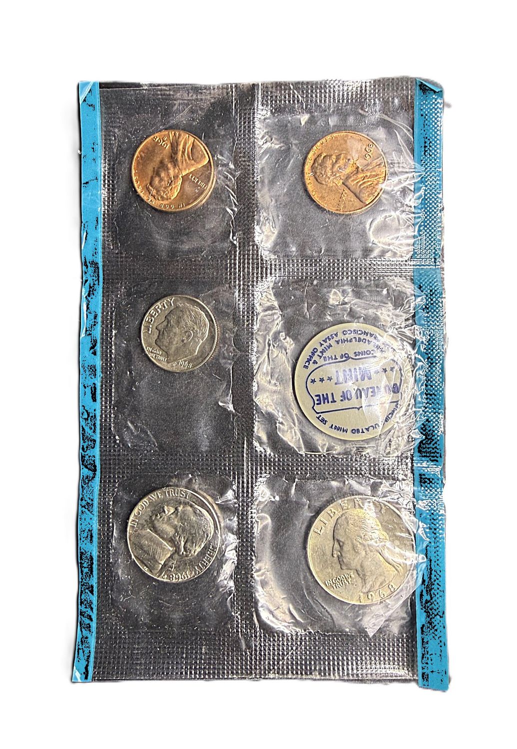 1968 Philadelphia and San Francisco Assay Office Souvenir Uncirculated Coin Set with Mixed Mint Marks