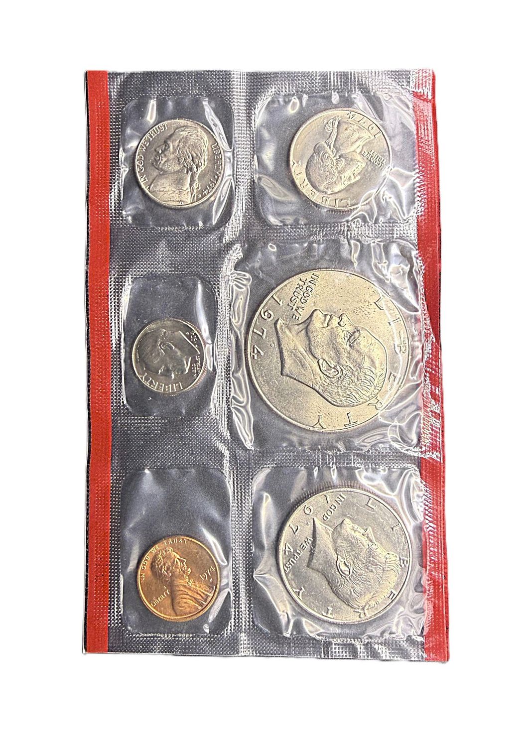 1974-D US 6-Coin Set with Eisenhower Dollar Uncirculated