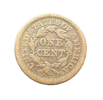 1843 Braided Hair Large Cent