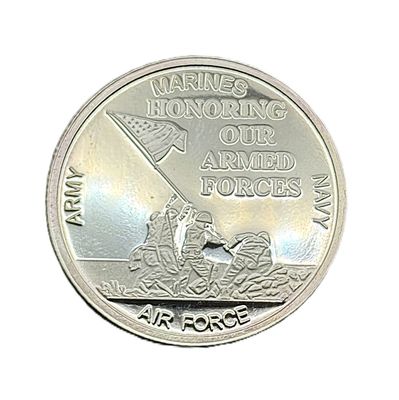 Marines Honoring Our Armed Forces 1 oz Silver Round