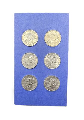 1979-1980- P-D-S Susan B. Anthony Dollar Complete 2-Year Set-  Uncirculated