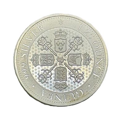 2021 St. Helena 1.25 oz .999 Silver Sceptre Guinea Coin