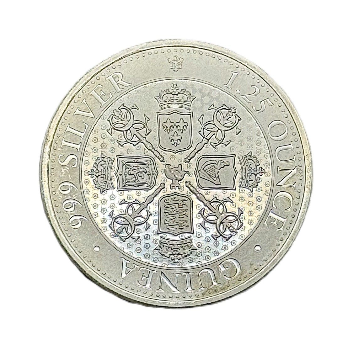 2021- St. Helena- Silver Sceptre Guinea Silver Bullion- 1.25 oz - .999 Fine - East India Company BU