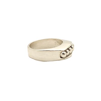 Sterling Silver 5 Stud Ring- Size: 8.5