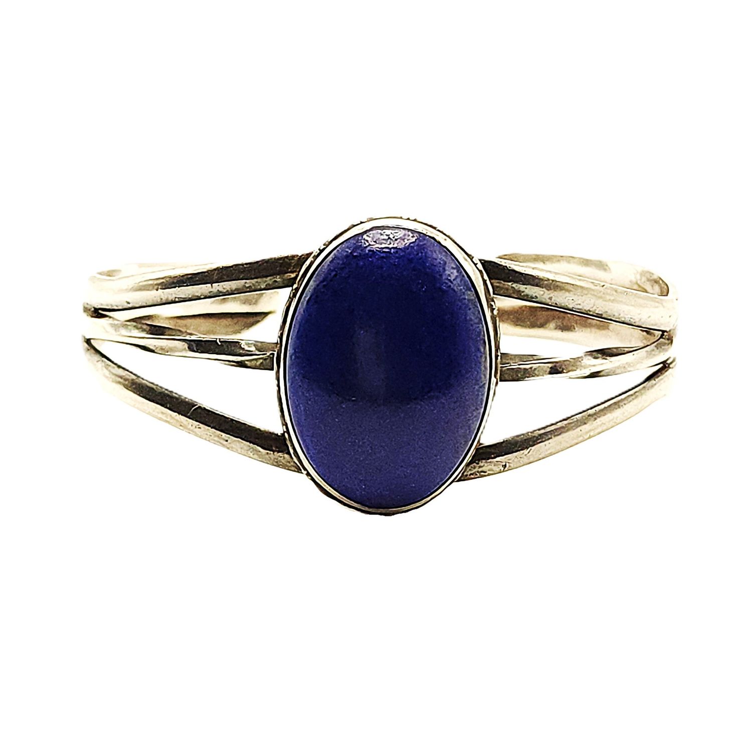 Sterling Silver Blue Lapis Cuff Bracelet