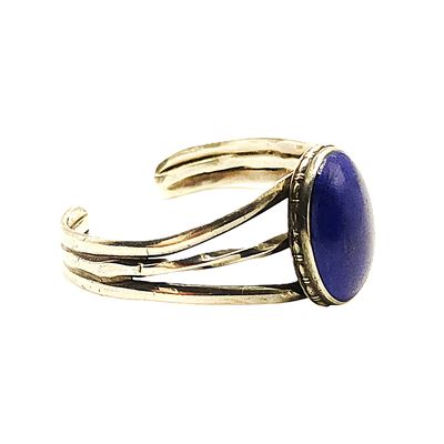 Sterling Silver Blue Lapis Cuff Bracelet