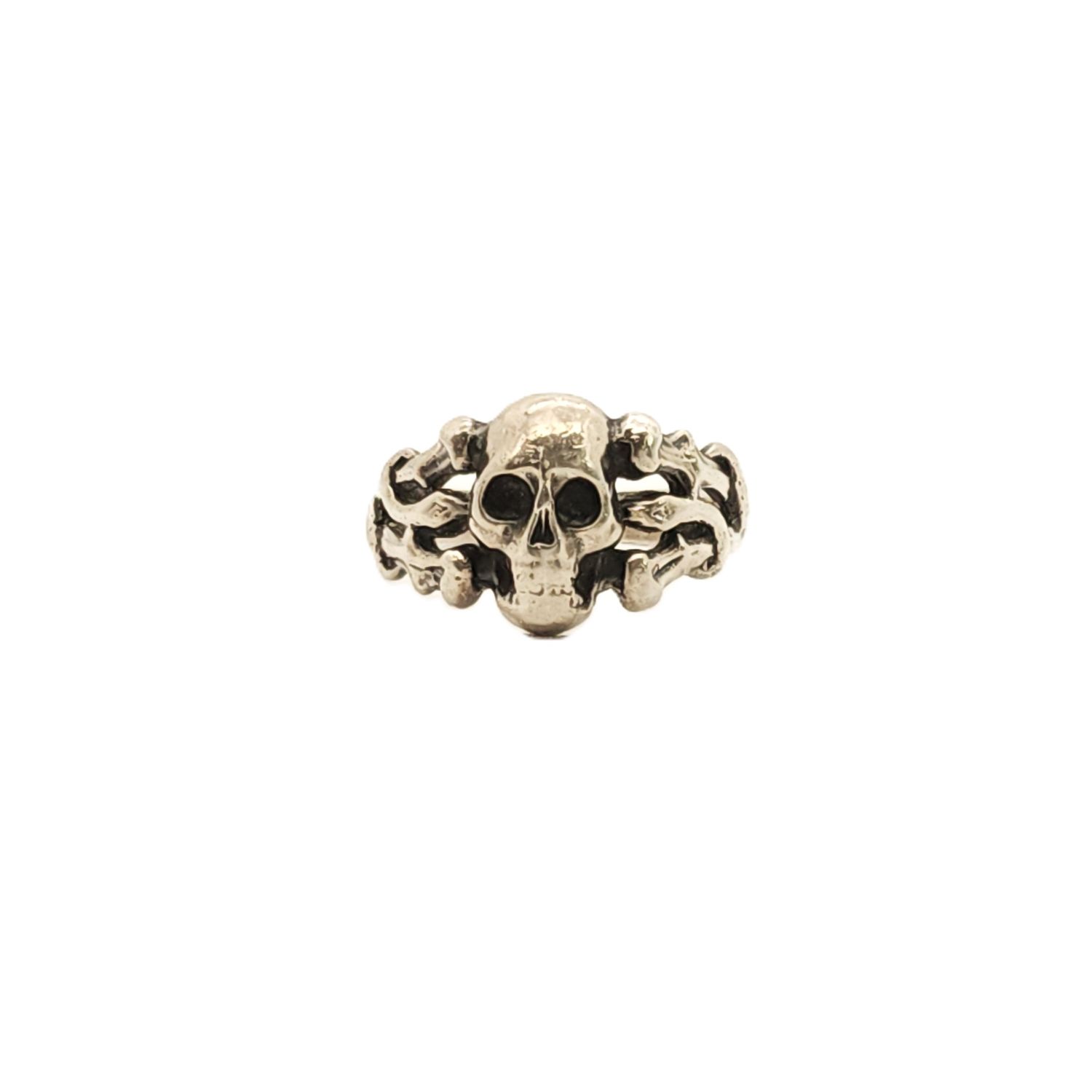 Sterling Silver Skull Ring- Size: 10