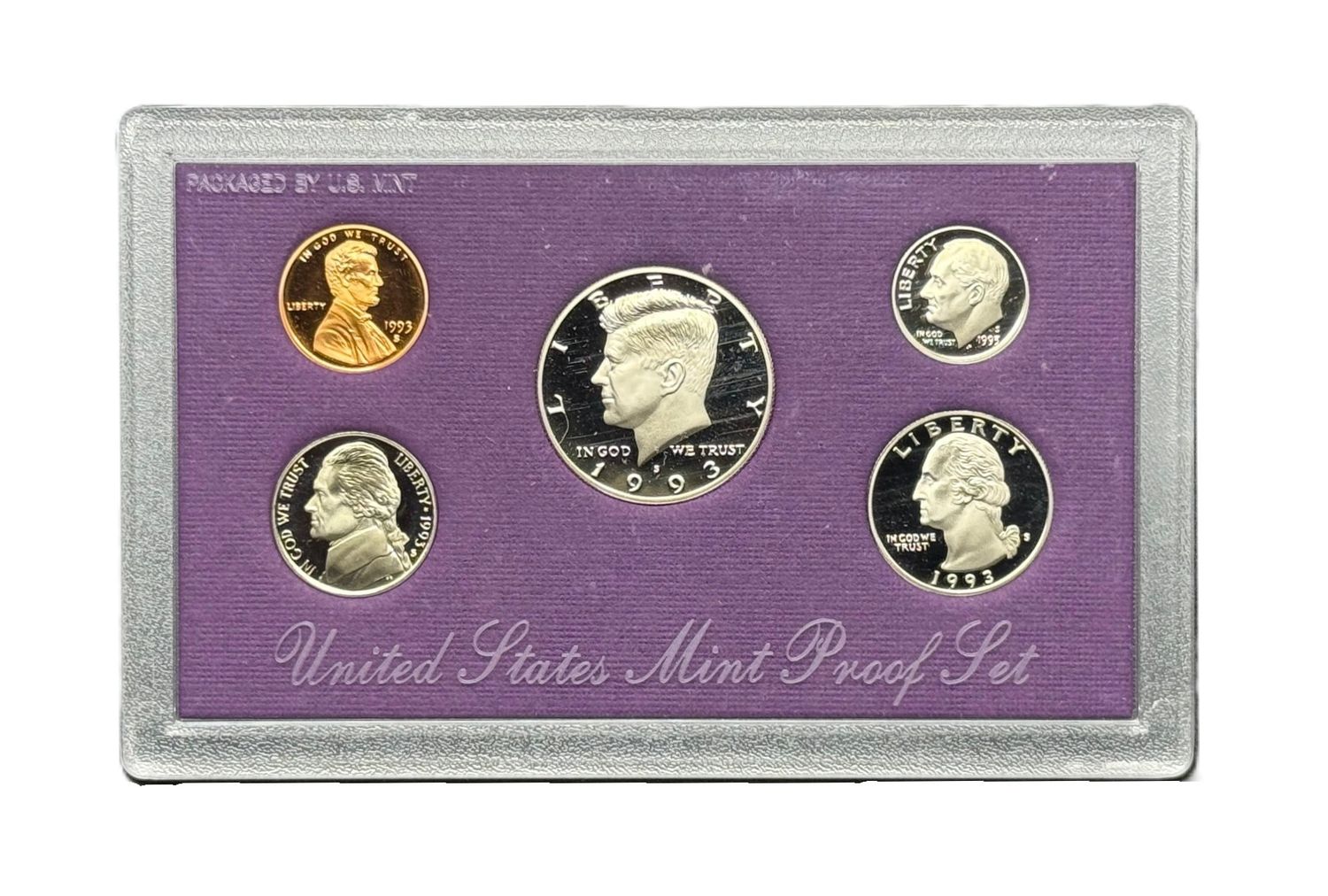 1993-S United States Mint 5-Coin Clad Proof Set OGP COA