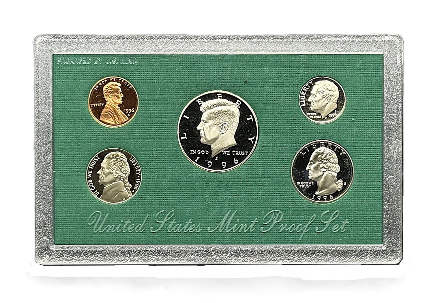 1996-S United States Mint 5-Coin Clad Proof Set Original Packaging COA
