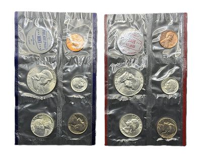 1962-P&amp;D US Mint Set- Philadelphia &amp; Denver- Uncirculated- OGP
