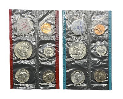 1963-P&amp;D US Mint Set- Philadelphia &amp; Denver- Uncirculated- OGP