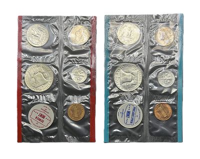 1963-P&amp;D US Mint Set- Philadelphia &amp; Denver- Uncirculated- OGP