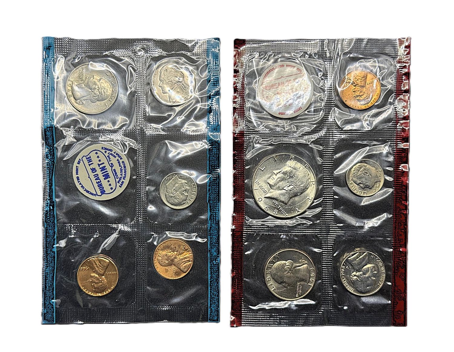 1968 P&amp;D United States Mint 10-Coin Uncirculated Set OGP