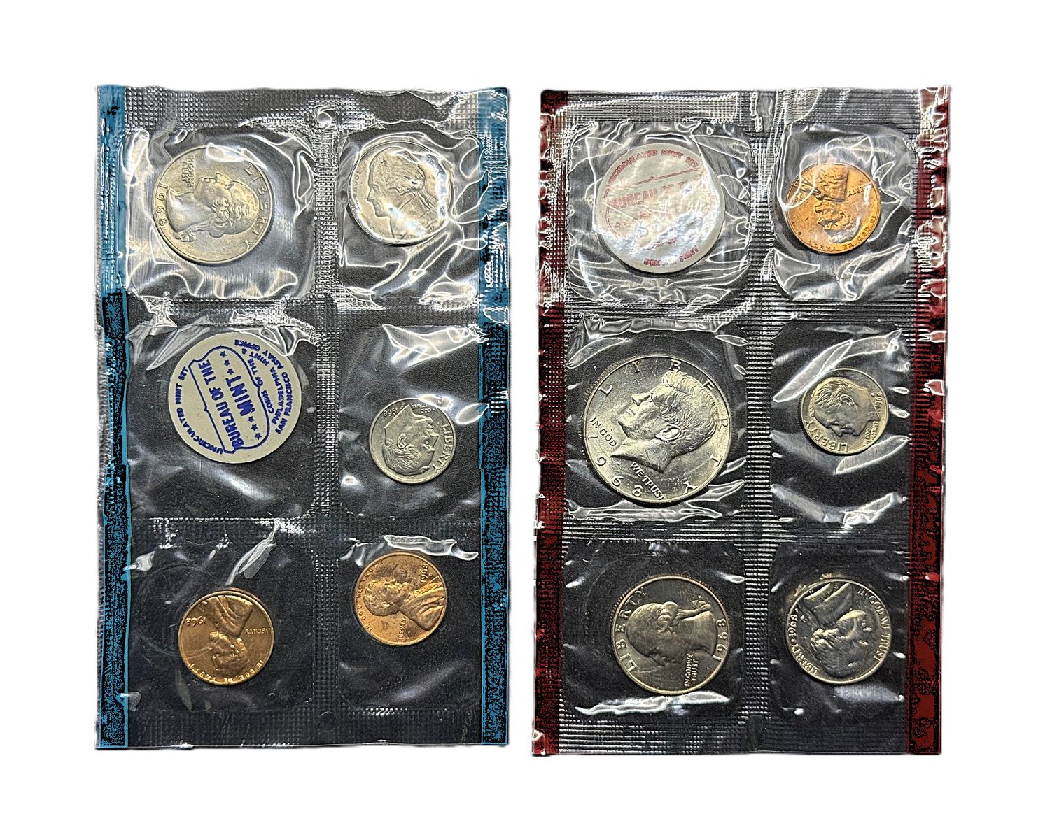 1968-P&amp;D US Mint- Philadelphia &amp; Denver- Uncirculated- OGP