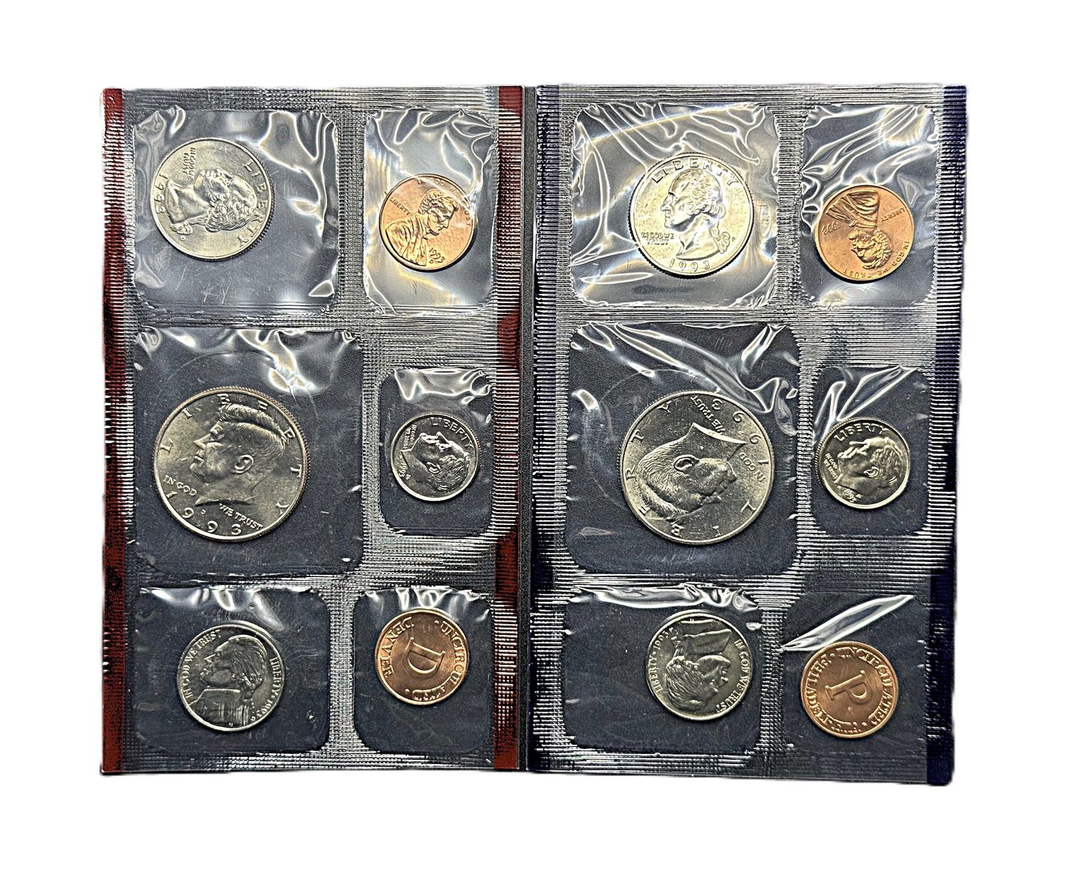 1993 P&amp;D United States Mint 10-Coin Uncirculated Set OGP