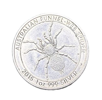 2015 Australian Funnel-Web Spider 1 oz Silver Bullion Coin