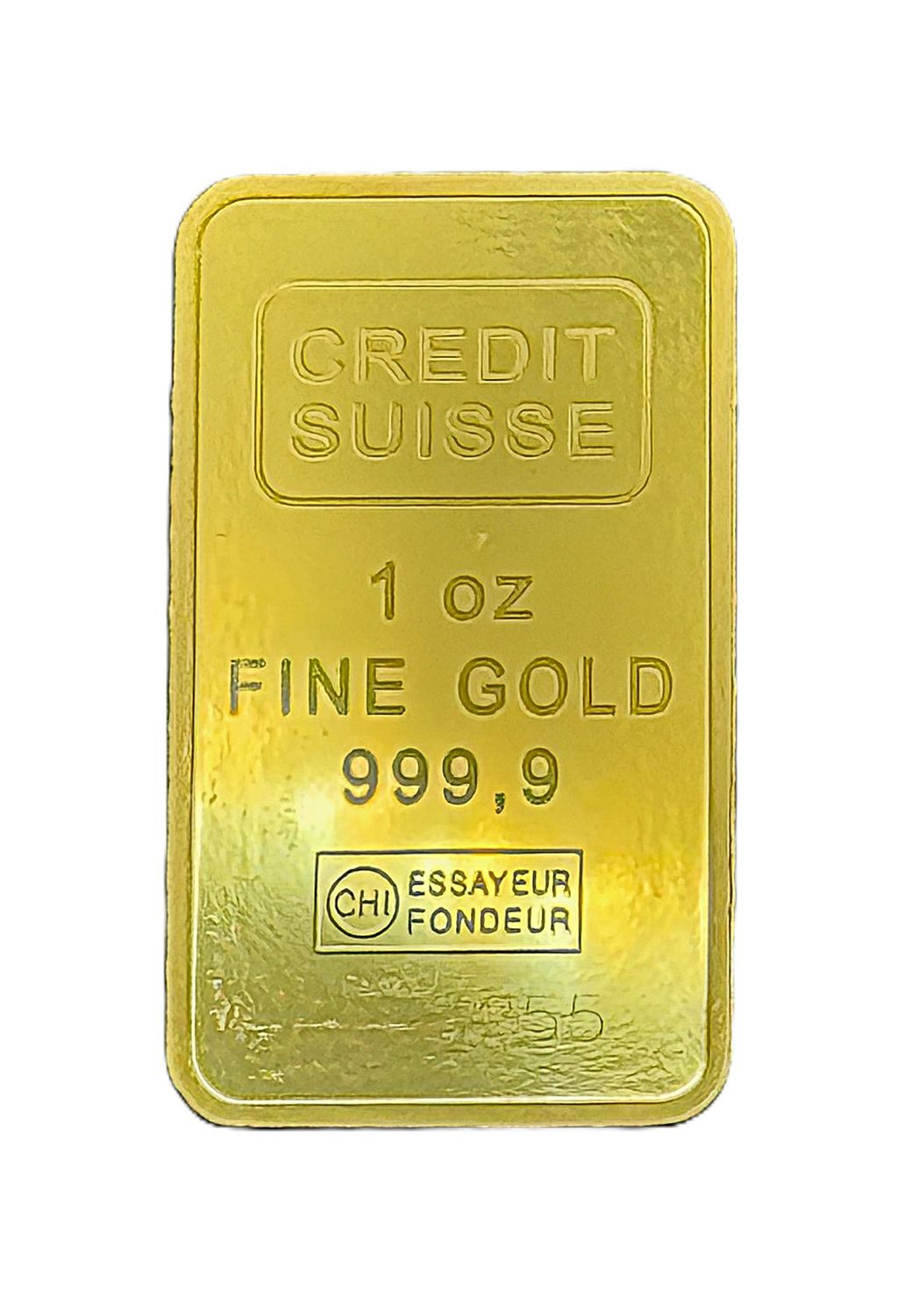 Credit Suisse 1 oz .9999 Fine Gold Bullion Bar