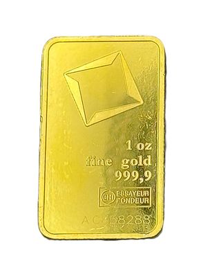 Valcambi Suisse 1 oz .9999 Fine Gold Bullion Bar
