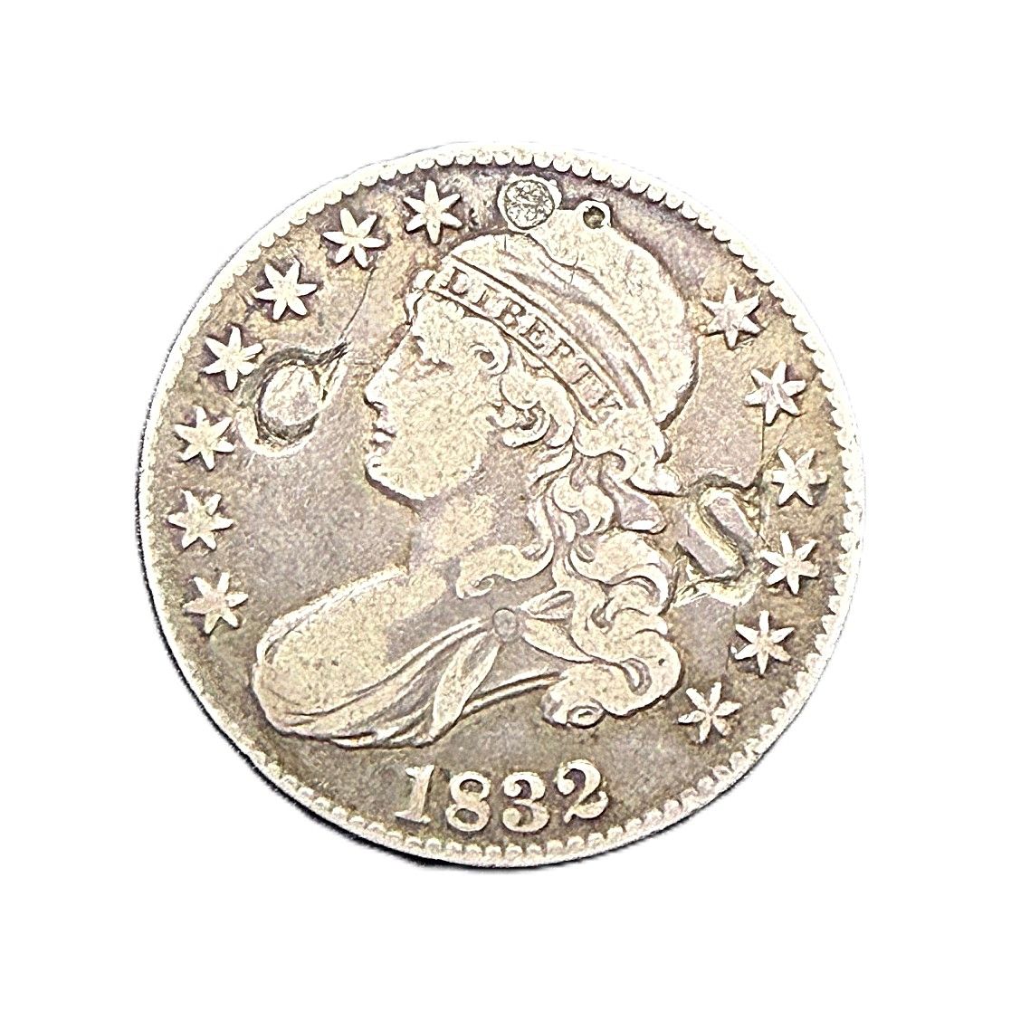 1832 Capped Bust Half Dollar O-102 “CS” Counterstamp