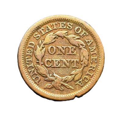 1847 Braided Hair Large Cent- Copper Penny