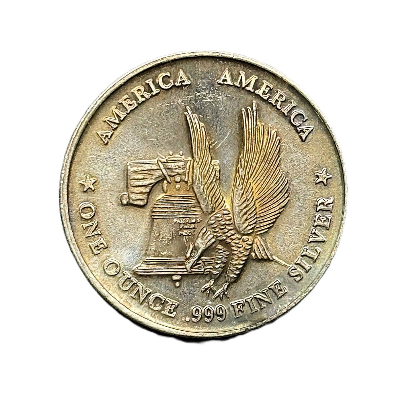 1 oz Liberty Bell Eagle Silver Round