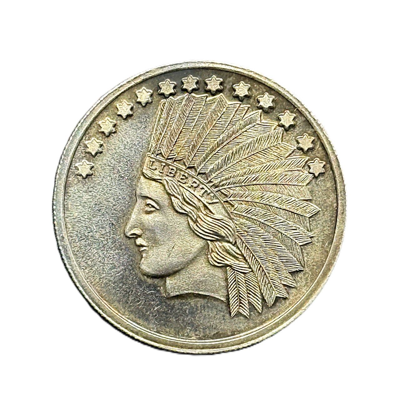 1 oz SilverTowne Indian Head Eagle Silver Round