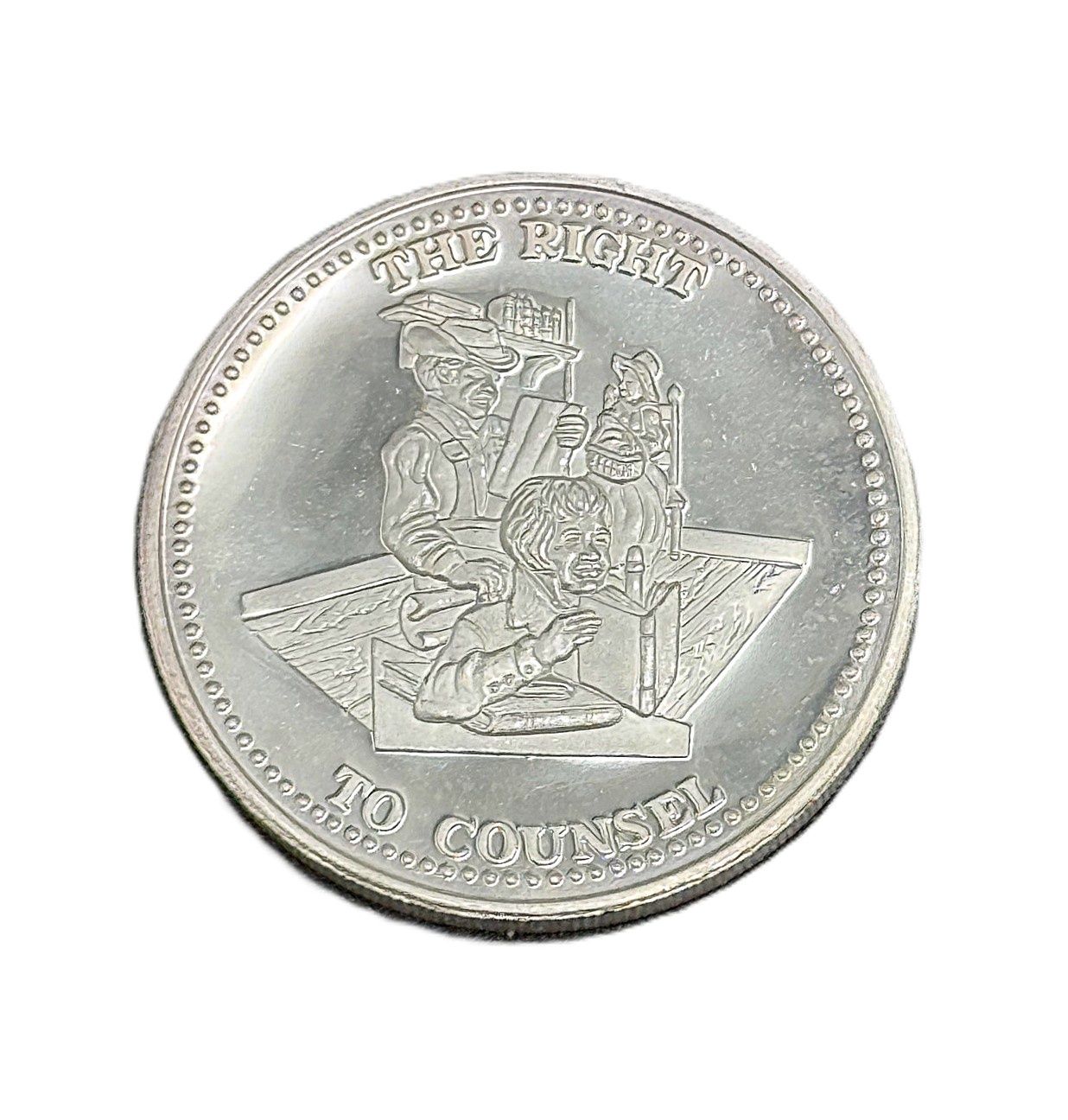 Johnson Matthey 1 oz Silver Round - The Right to Counsel