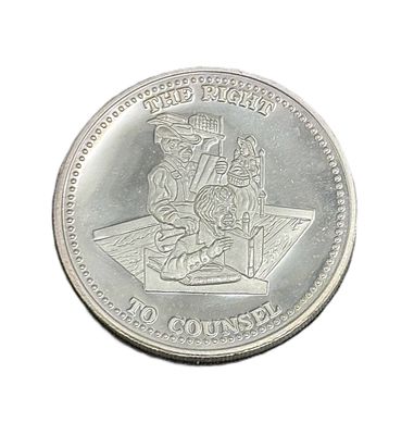 Johnson Matthey- The Right to Counsel- 1 oz Silver Round