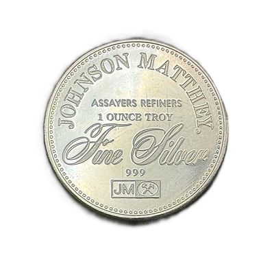 Johnson Matthey- The Right to Trial by Jury- 1oz Silver Round