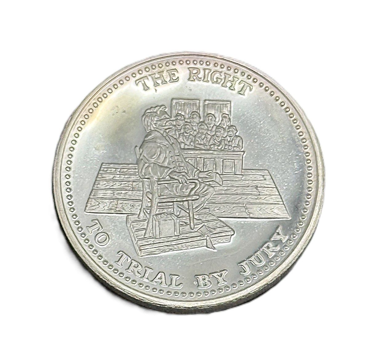 Johnson Matthey 1 oz Silver Round - The Right to Trial by Jury