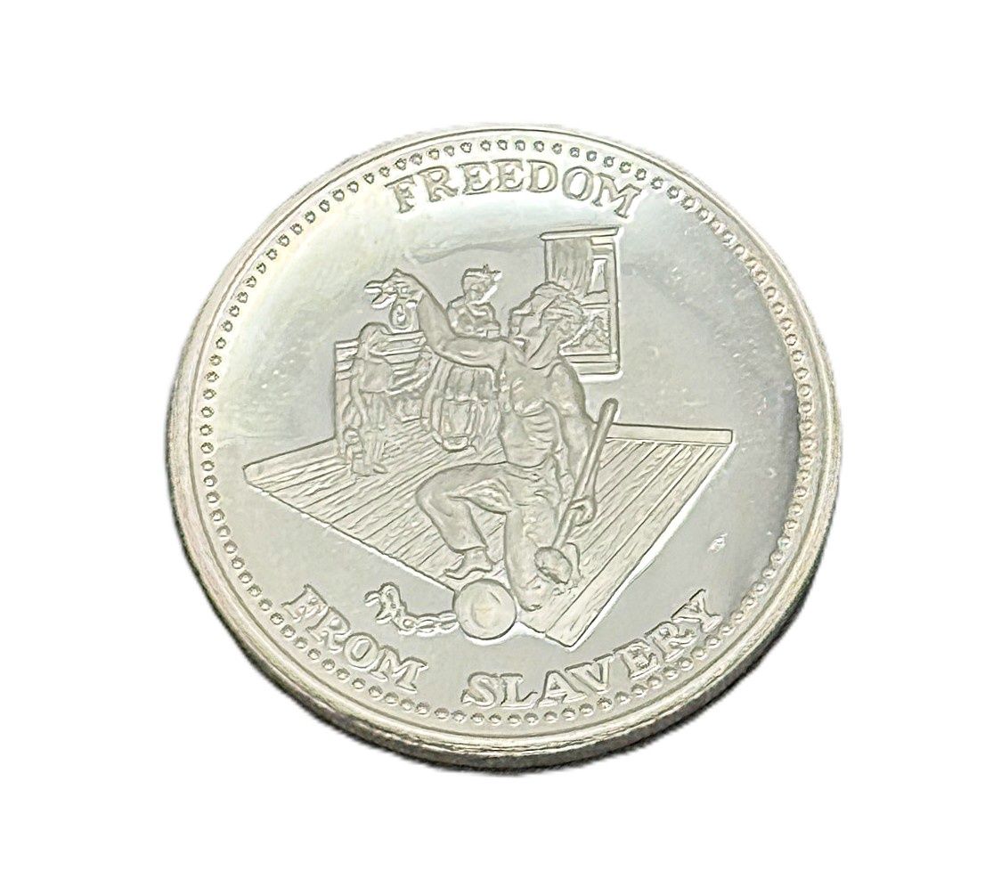 Johnson Matthey 1 oz Silver Round - Freedom from Slavery