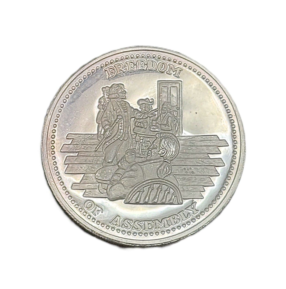 Johnson Matthey 1 oz Silver Round - Freedom of Assembly