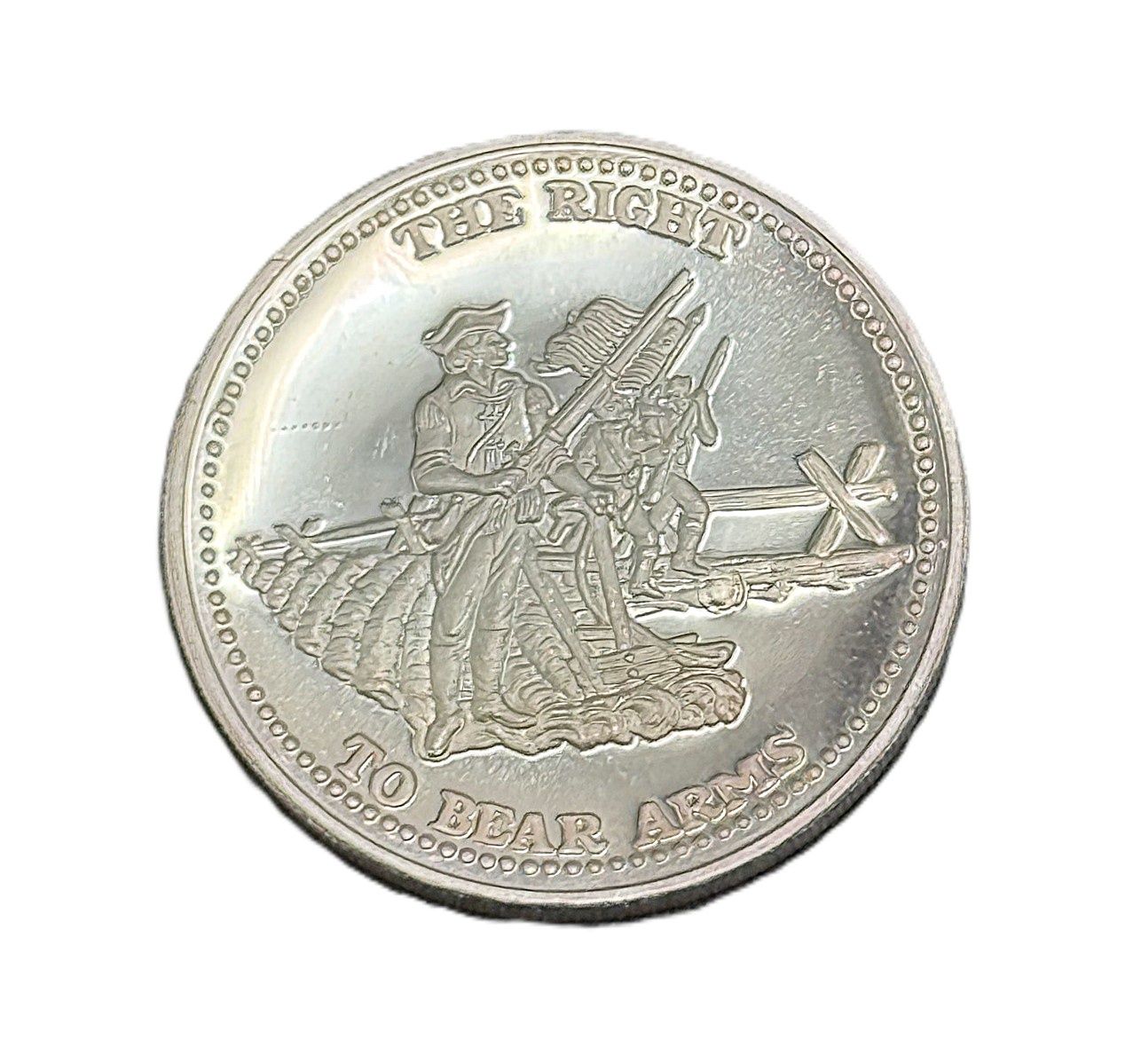 Johnson Matthey 1 oz Silver Round - The Right to Bear Arms