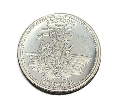 Johnson Matthey- Freedom of Speech- 1 oz Silver Round