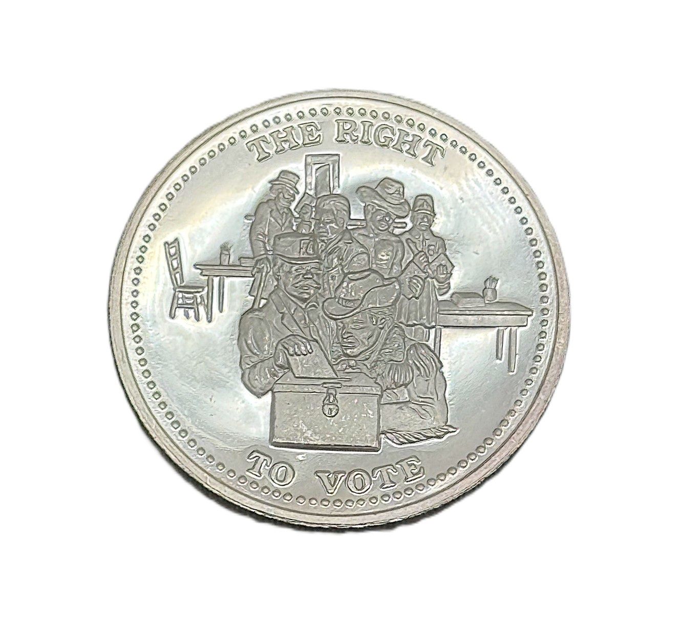 Johnson Matthey 1 oz Silver Round - The Right to Vote