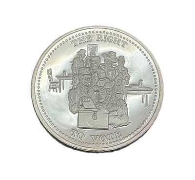 Johnson Matthey- The Right to Vote- 1 oz Silver Round