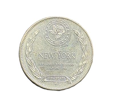 1969 New York- States of the Union- Franklin Mint- Sterling Silver Medal- Empire State